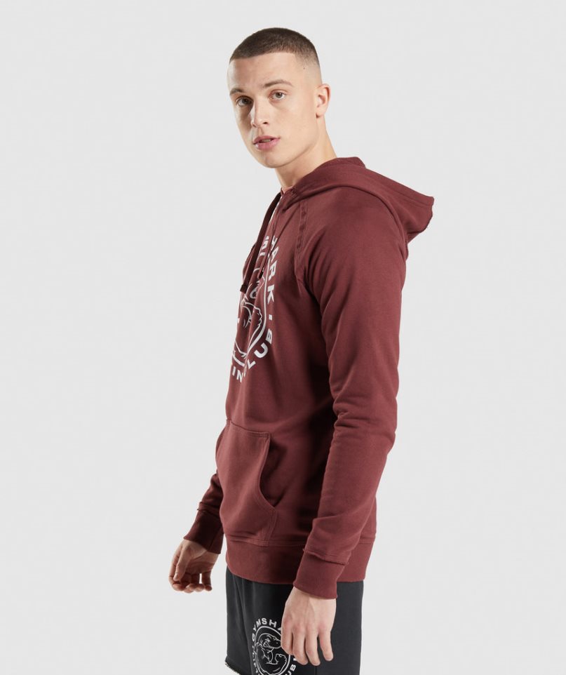 Men's Gymshark Legacy Hoodie Brown | NZ 1XLEND